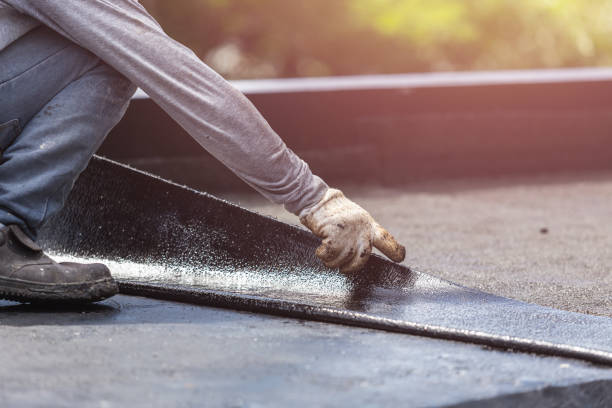 Professional Waterproofing technician working in New Bloomington, OH
